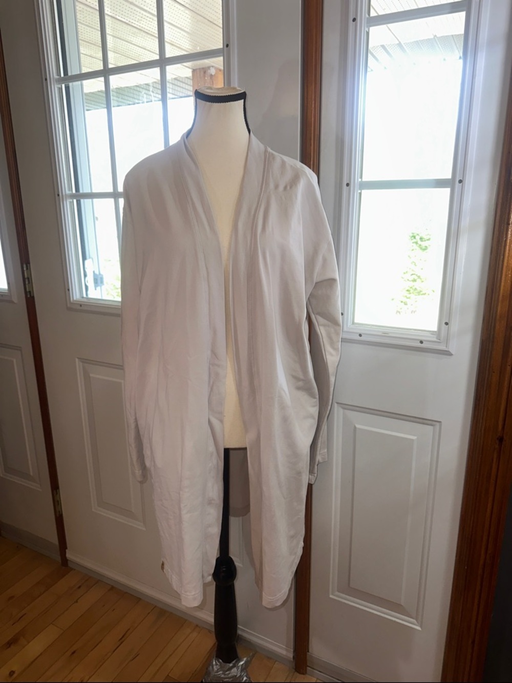 Tentree Light Grey Open-Front Women's Coatigan